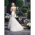 2015 New Design Custom Made mermaid plus size wedding dress